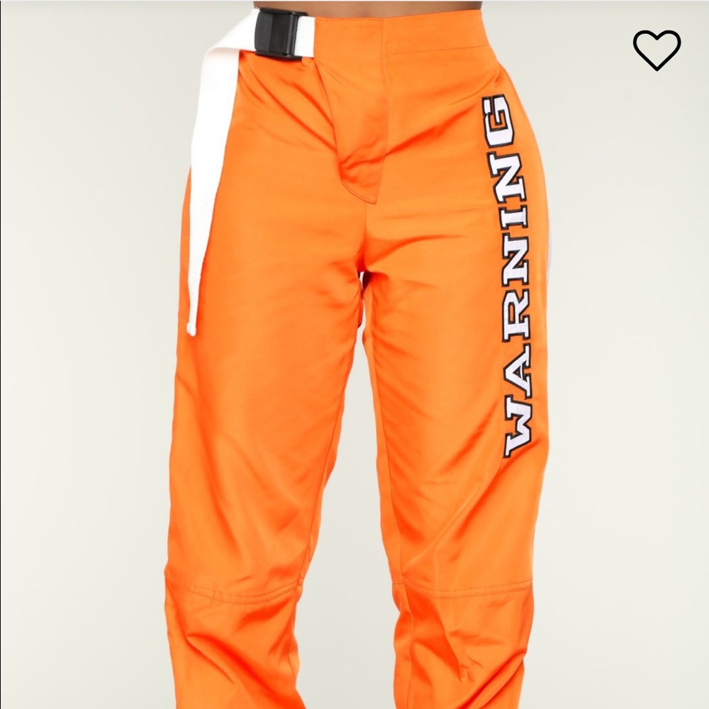 Orange Flight Pants